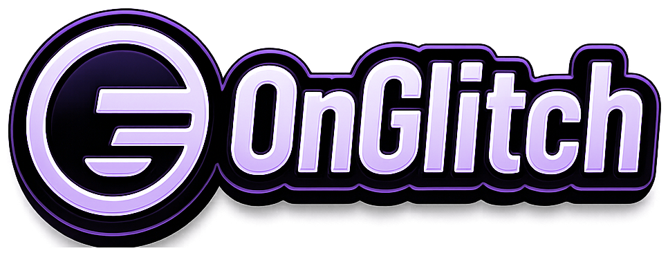 On Glitch Logo