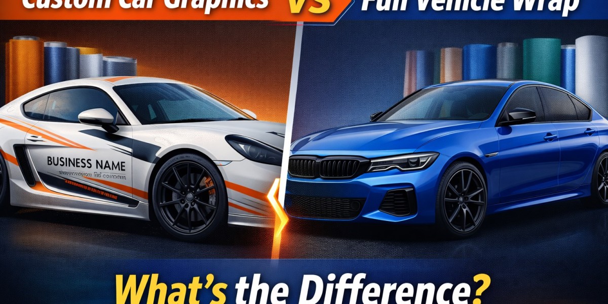 Custom Car Graphics vs Full Vehicle Wrap: What’s the Difference?