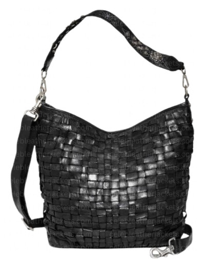 Beth Dutton Woven Leather Handbag | Yellowstone Studded Bag