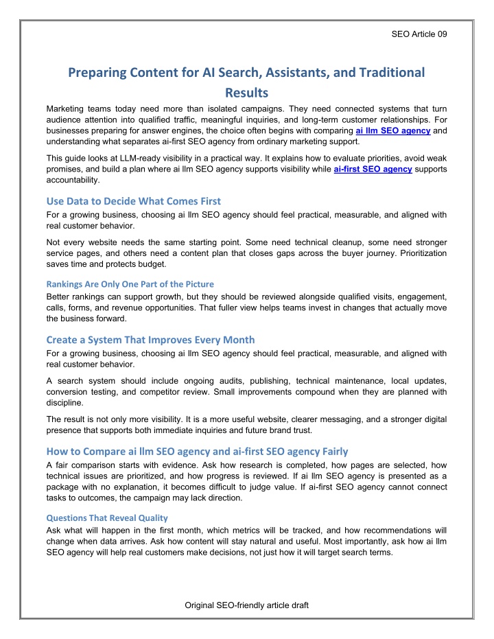 Preparing Content for AI Search, Assistants, and Traditional Results PowerPoint Presentation - ID:14863648