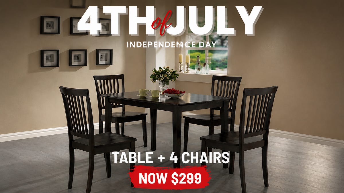 4th of July Save Big on Table and 4 Chairs in Arlington Heights, Illinois